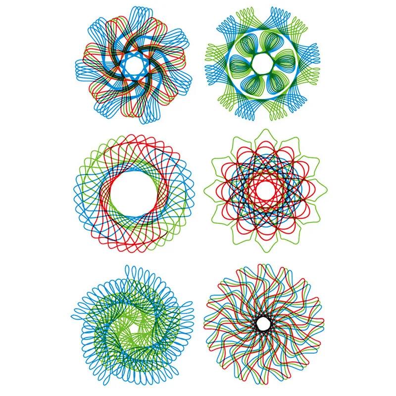 Spirograph Drawing Toys Set ingranaggi e ruote ad incastro righello geometrico accessori per il disegno giocattoli educativi creativi per bambini