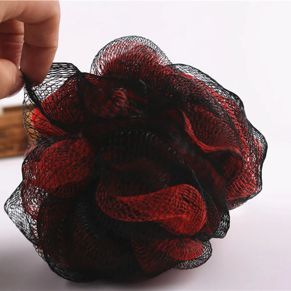 

5pcs Bath Sponge Shower Ball Mesh Pouf Exfoliating Loofah Gentle Body Scrubbing 10X10X5Cm 3.9X3.9X2Inch Pe Soft Bath Puff For