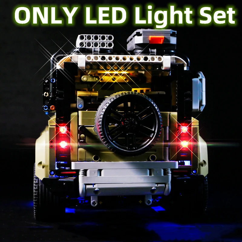 Andrea Motor-Télécommande LED Light Set, Accessoire Compatible avec LEGO 42110, LandRoverr Defender importer décennie ks, Brick, En Stock