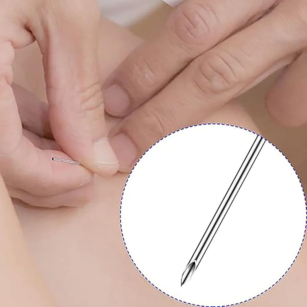 Piercing Needle Clamps Stainless Forceps Clamp Hollow Needle Piercing Kit Mixed Sizes for Ear Belly Tongue Tongue Body Tools