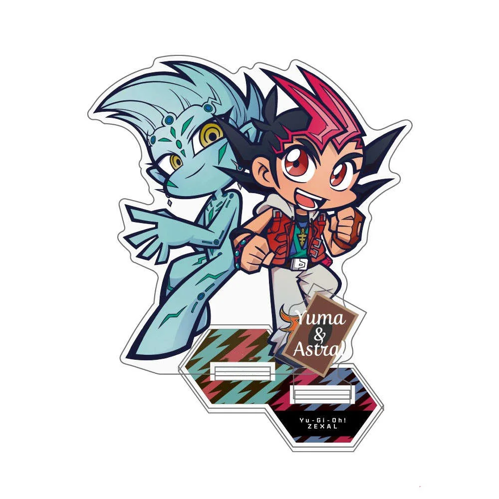 Anime Fans Gifts Yu-Gi-Oh!!Tsukumo & Astral Vrains Yusaku Fujiki Double insertion Acrylic Stand Desktop Decor Series About 10cm view 6