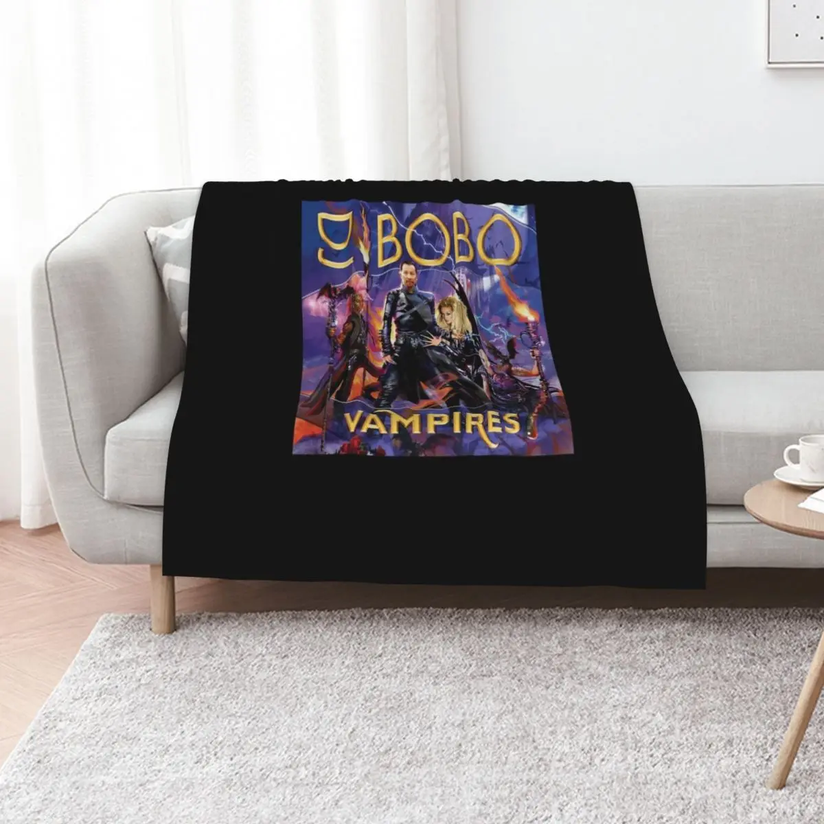 Плед с обложкой альбома DJ BoBo Vampires, многофункциональное теплое одеяло для гостиной, спальни