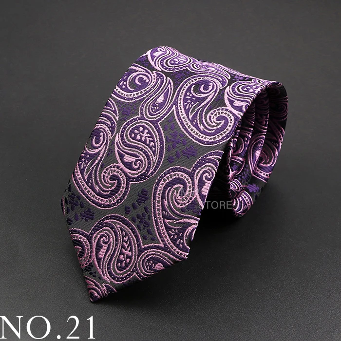 Neue Design Hochzeit Männer Krawatte Grau Braun Grün Paisley Blume Krawatten Männer Business Dropshipping Bräutigam Kragen Zubehör Geschenk – Detail 21