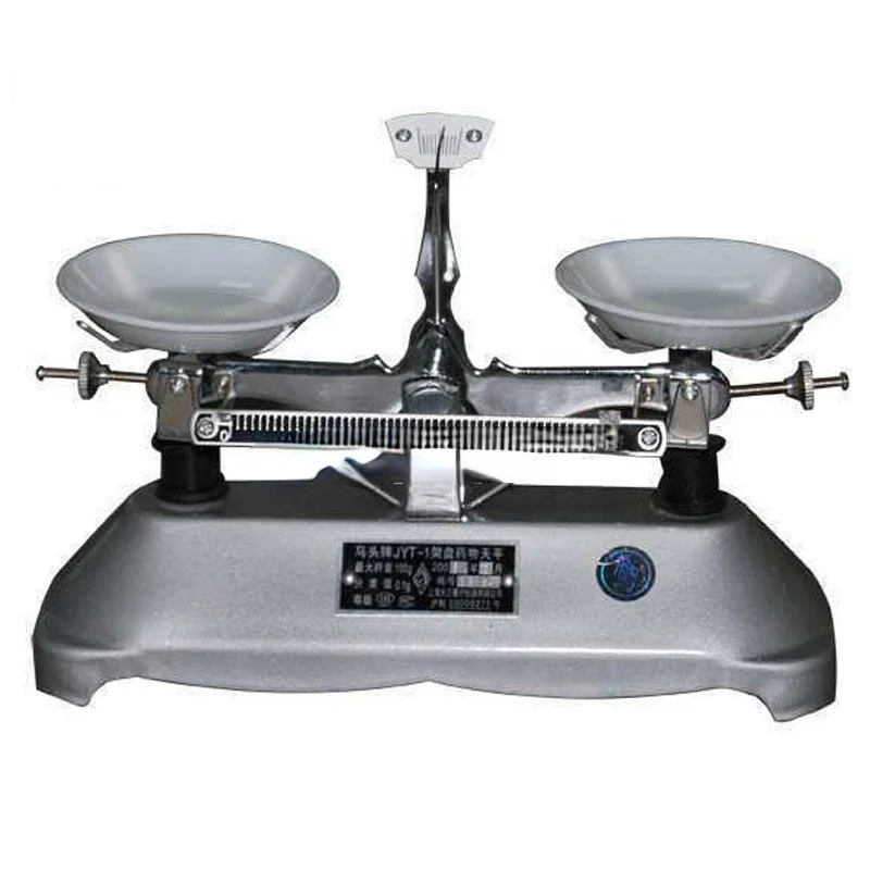 

500g/0.2g Mechanical Lab Tray Balance Scale with Weights Balance Scale Chemical Physics Laboratory Teaching Tool