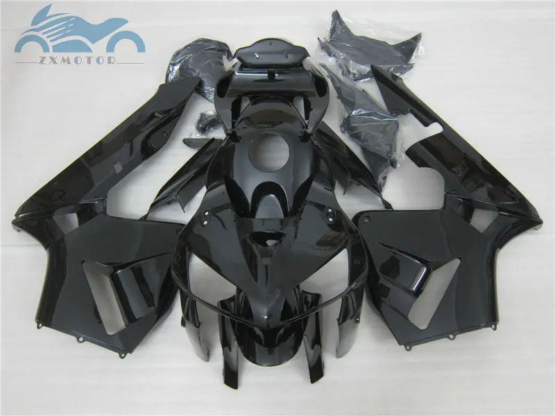 

Бесплатная настройка деталей мотоцикла ZXMT для HONDA 2005 2006, CBR 600RR 05 06, обтекатели CBR600RR, полностью глянцевые черные комплекты обтекателей