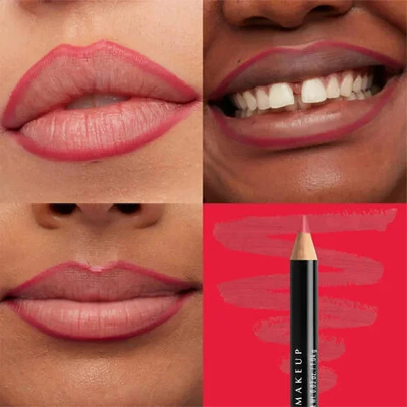 Lápis labial impermeável de longa duração, mancha plumping, nu, fosco, batom marrom, natural, fino lipliner, maquiagem profissional