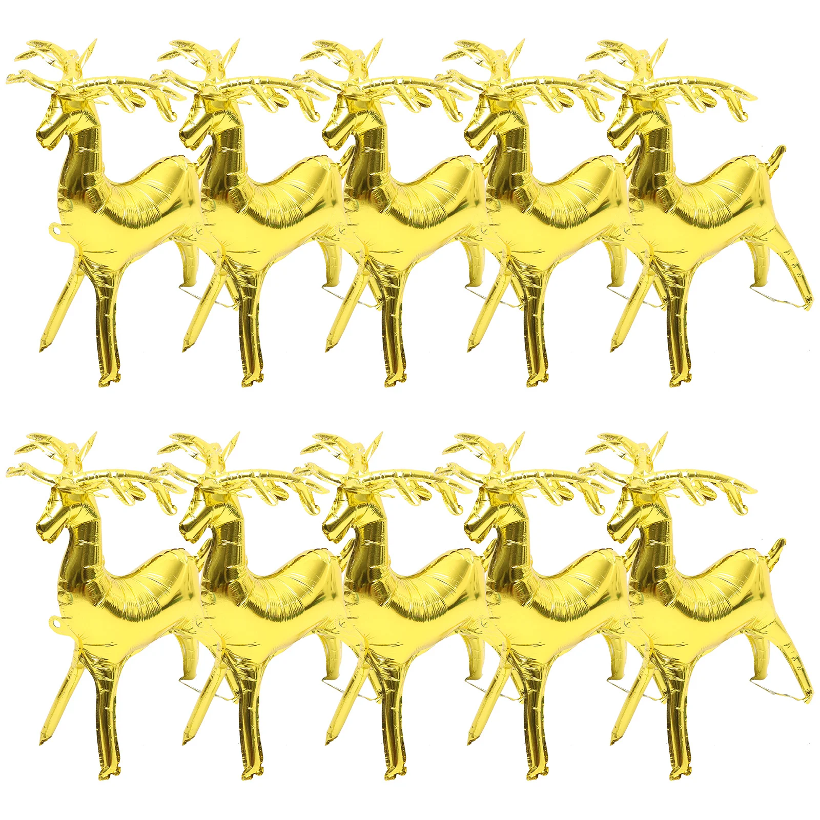 

10pcs Christmas Reindeer Balloon Aluminum Film Cartoon Deer Balloons For Xmas Party Decor Holiday Wedding Shower Scene