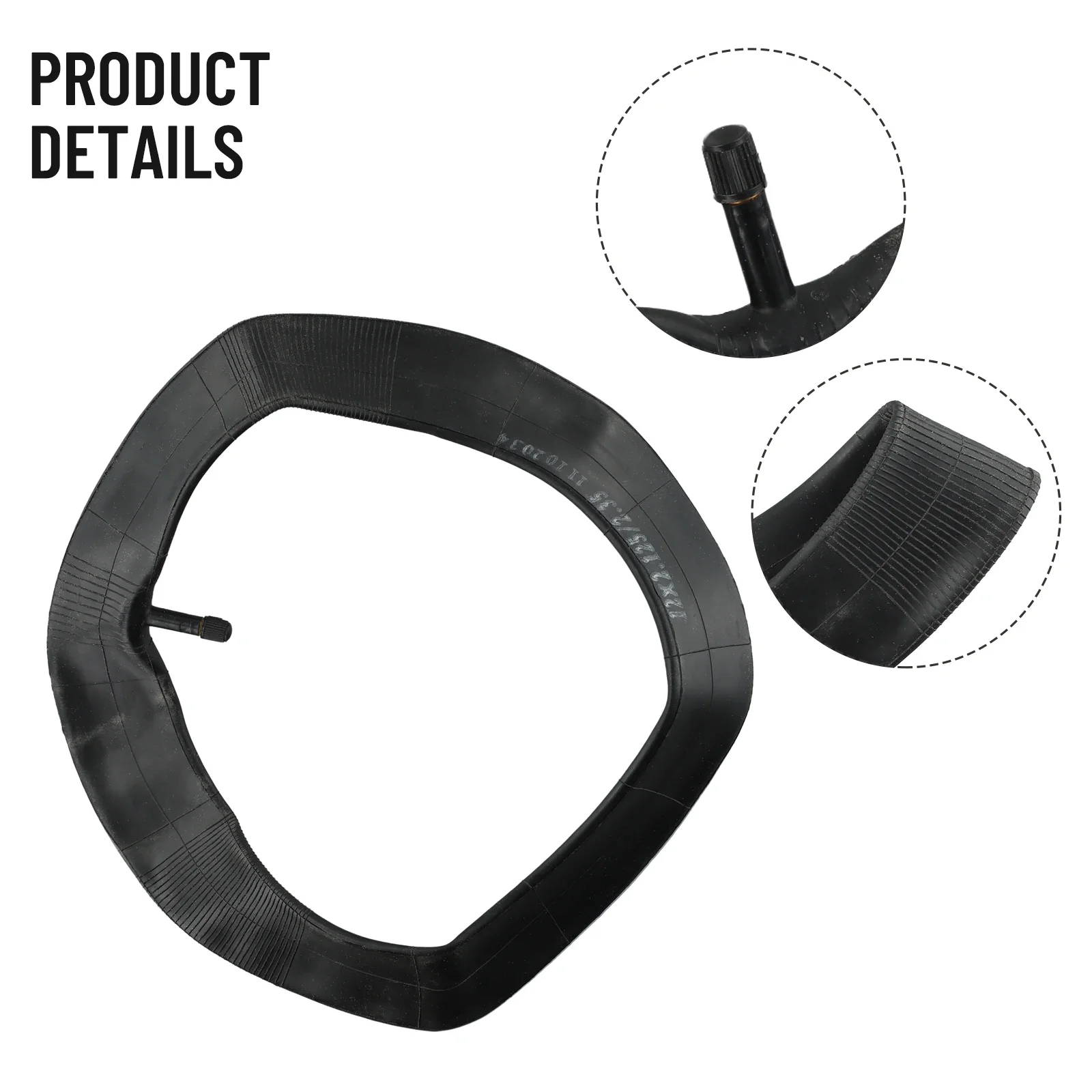 12 Inch Inner Tube Straight/Bent Mouth 12 1/2x2 1/4(62-203) For 12.5x2.125 Tube Electric Scooters E-Bike Scooter Sporting Goods