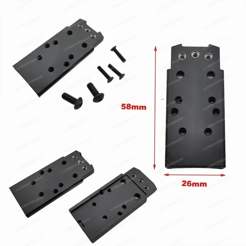 Universal Metal Adapter Base Plate For Sig Sauer P320 M17 M18 P320 XFull XCompact P320-XTEN RMR Doctor Noblex Ade Frenzy Sight image 2