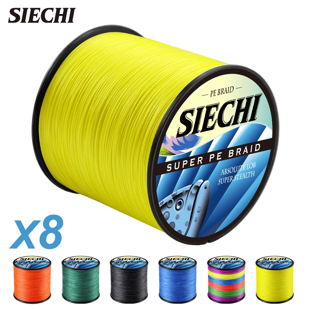 SIECHI 300M 100M Braided Fishing Line 8 Braid 4 Strands Fishing Thread Multifilament Line Braided Cord Lived For Silk Line