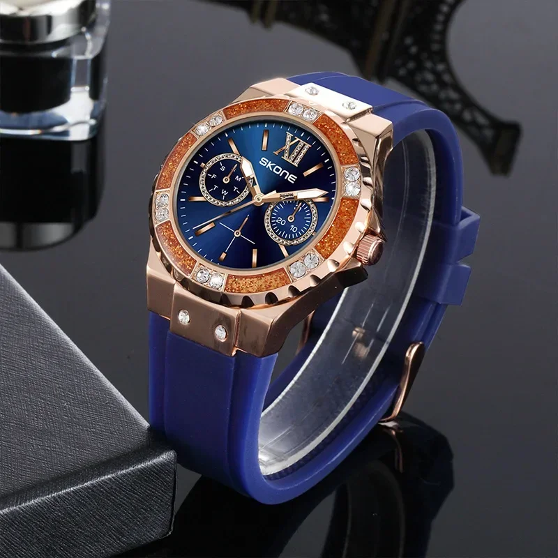 

2024 Fashion Men Quartz Watch Clock Blue Dial Luxury Brand Design Men's Wristwatches Simple Male Wrist Watch Man Business Watch