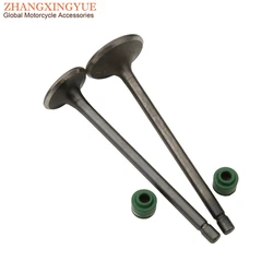 Motorcycle 2PC Intake And Exhaust Valves For Honda CG110 CG125 CB125J CB125S XL125 14711-383-000 14721383000 4-Stroke Engine