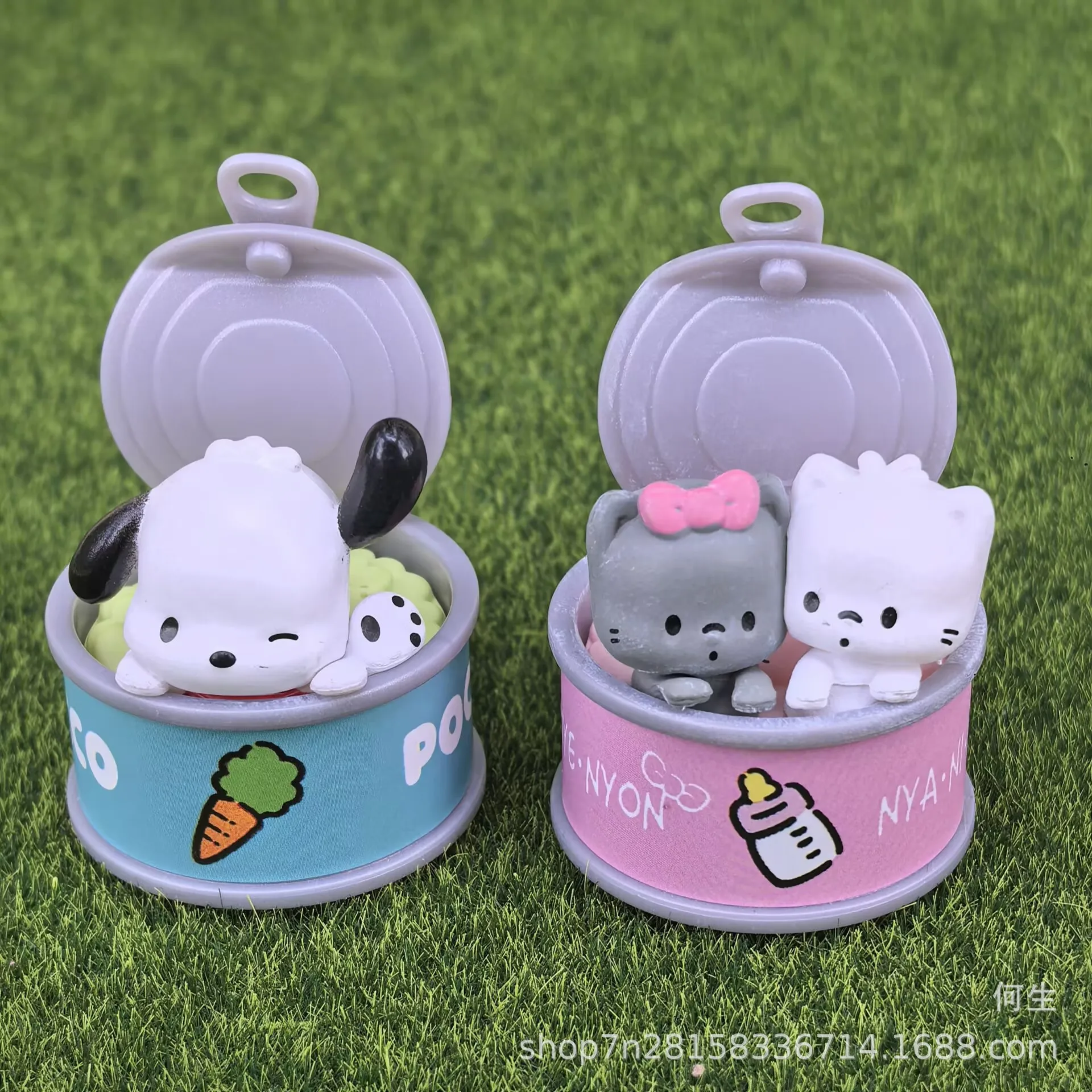 Niedliche Sanrio-Figuren in einer Dose: Hello Kitty, Pompompurin Mystery Blind Box Geschenke, Spielzeugmodelle, Anime-Figuren, Sammelornamente – Detail 12