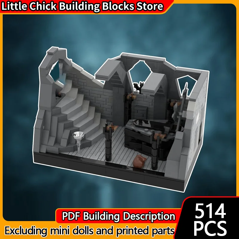 

Популярная аниме-модель MOC, строительные кирпичи, подземное гнездо на острове, модульная технология, детские праздничные подарки, сборные игрушки