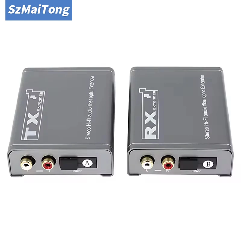 

20Km RCA Fiber Optical Extender Over SC Fiber Cable Broadcast Grade RCA Audio to Fiber Optical Extension Transceiver Kit