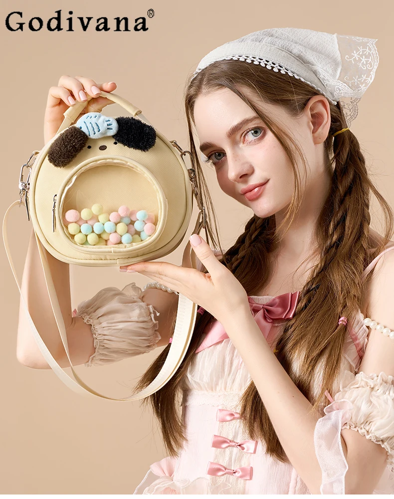 

Sweet Cute Japanese Original Lolita Small Capacity Pain Bag for Women Daily Casual Versatile Mini Crossbody Bag for Women