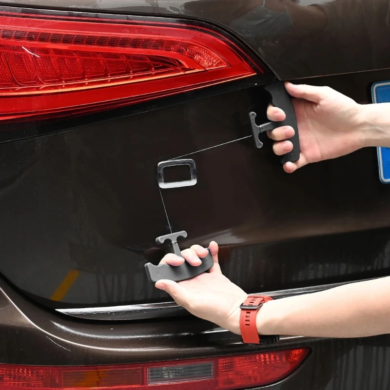 

Practical Aluminum Auto symbol Remover with Protective Non Scratch Designs Detacher Tool Works On Glass Decals & Labels