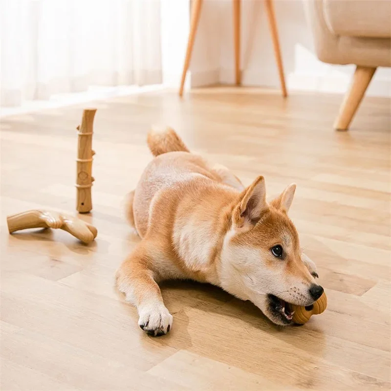 Holz Hirschgeweih kauen für Hunde Kau spielzeug für aggressive Kauer große Rasse Kau stäbchen unzerstörbar harte haltbare Hundes pielzeug – Detail 9