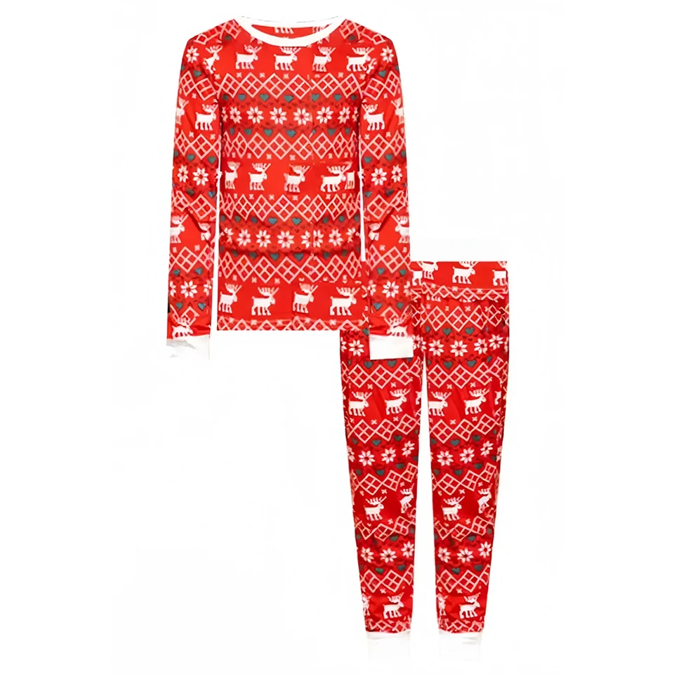 Mother Kids Christmas Pijama Family Matching Outfits Loungewear Xmas Family Look Pajama Women\'s Pajamas Children\'s Baby Clothing