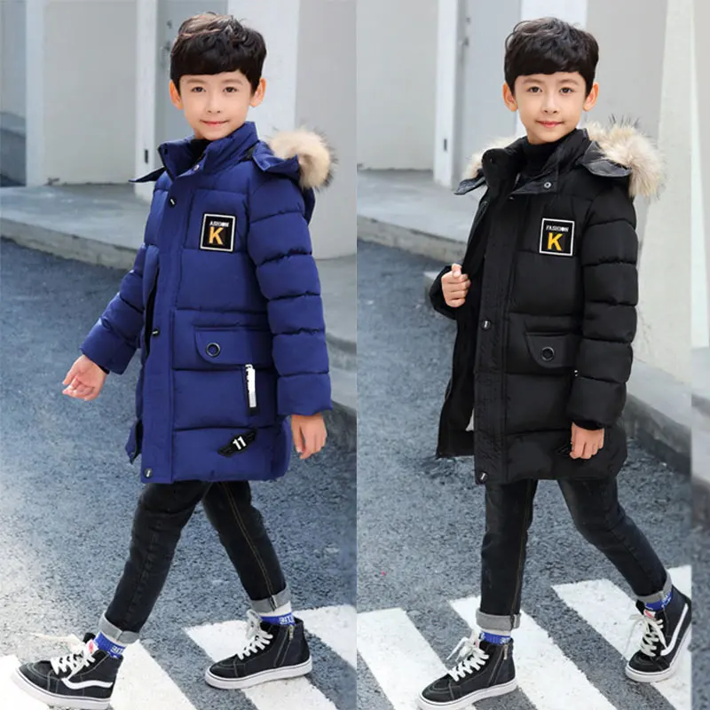 

Children's Clothing Winter Boys Outerwear 4 Keep Warm 9 Kids Coats 8 Teens 10 To 15 Years Old Thicker Cotton Jacket -30 Degrees