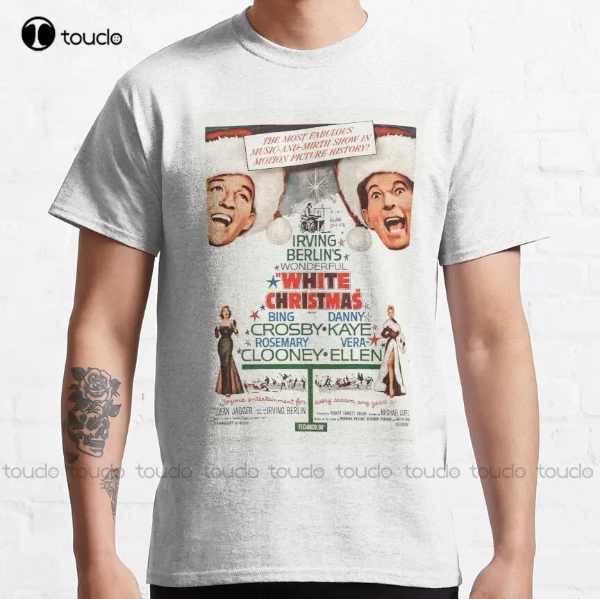 White Christmas - Bing Crosby Danny Kaye Classic T-Shirt White Shirt Women Custom Aldult Teen Unisex Digital Printing Tee Shirt