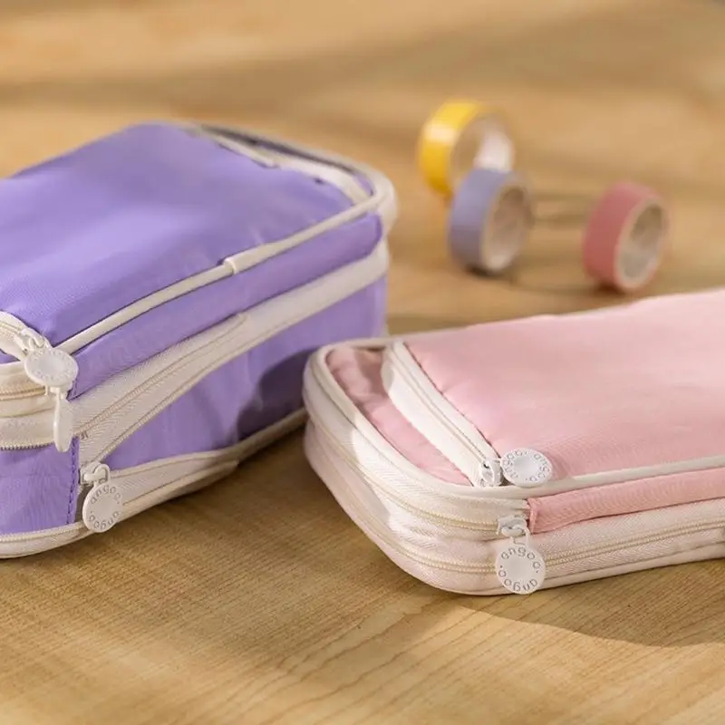 D0UA Layer Layer Vỏ bút chì cao Túi bút Túi bút Túi mỹ phẩm Túi mỹ phẩm