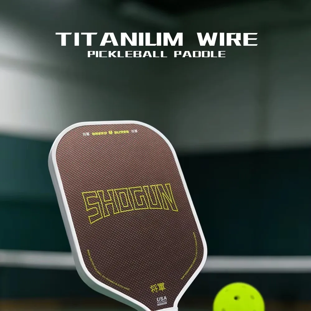 SHOGUN Klassischer Pickleball-Schläger, Titan-Drahtflächen-Design, USAPA-Zertifiziert, EPP-Schaumkern, Rutschfester Griff, Liga-Modell – Detail 1