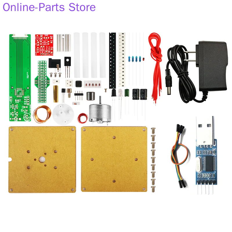 Floating LED Display Screen Pov Rotating LED Welding Kit 51 Microcontroller DIY Electronic Production Circuit Board