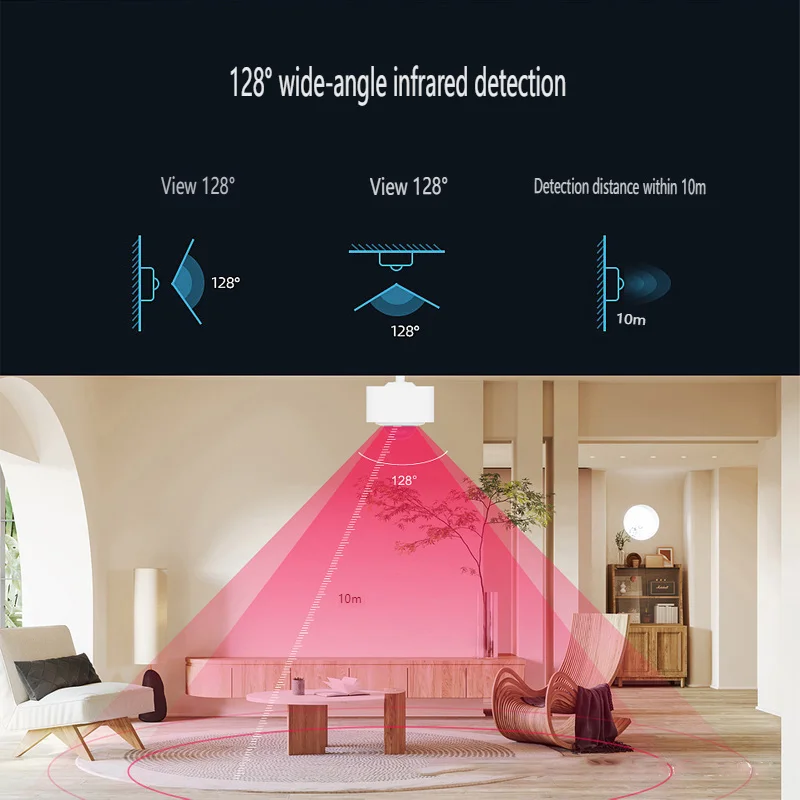 MS06 Mobile App Remote Control Graffiti WiFi Intelligent PIR Human Movement Wide-angle Infrared Safety Alarm Sensor