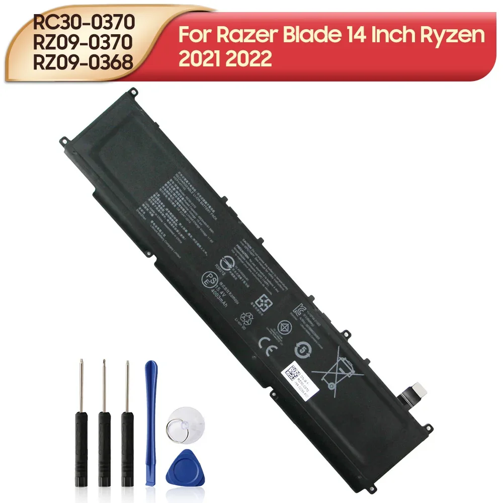 Original Replacement Battery RC30-0370 RZ09-0370 RZ09-0368 For Razer Blade 14 inch Ryzen 2021 2022 Battery 6400mAh