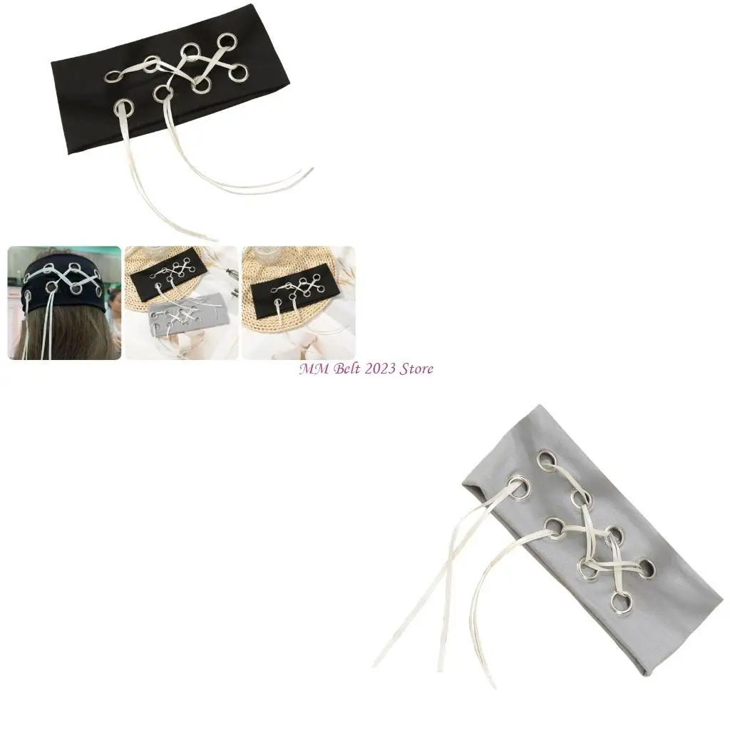 

49ME эластичная повязка для волос в стиле панк 2000-х годов, спортивный аксессуар для головы для активного отдыха, макияж, мытье