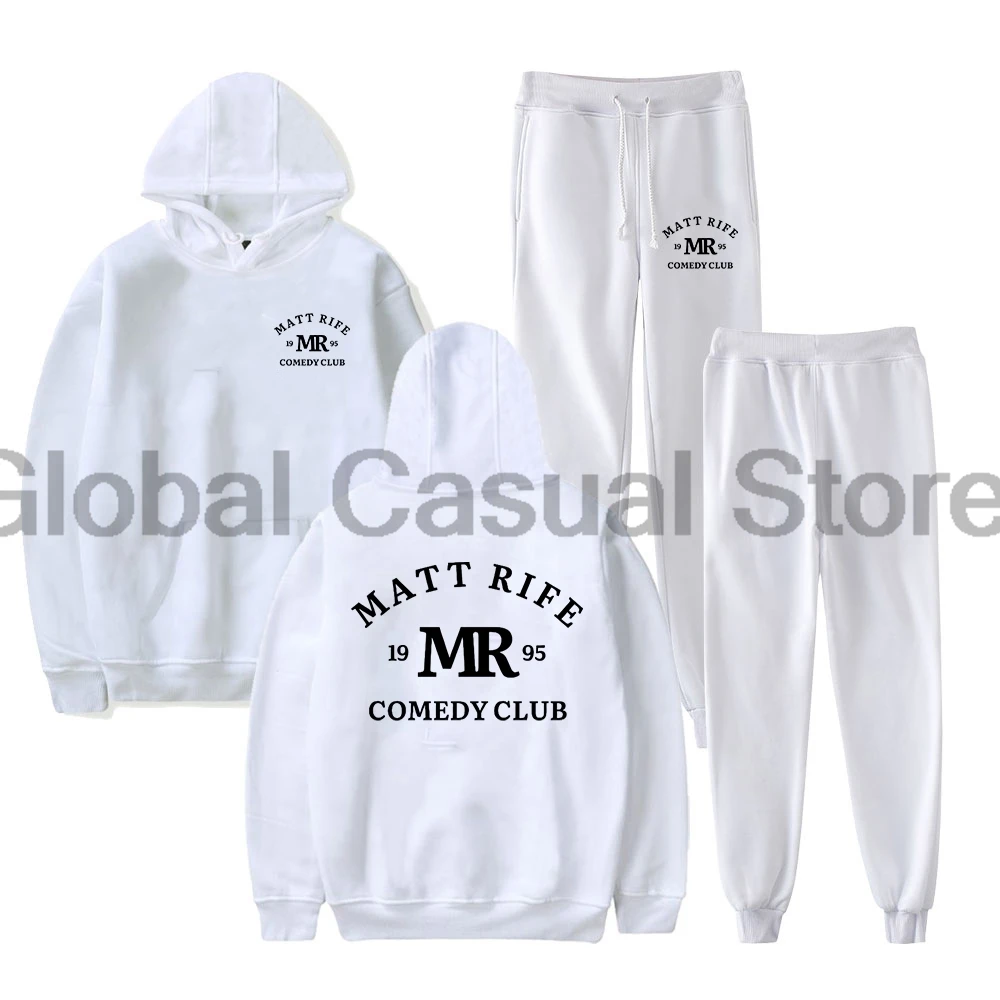 Matt Rife Classic MR Comedy Club Merch Hoodie Jogger Pants Two Piece Set Sweatshirts+Sweatpants Women Men's Set