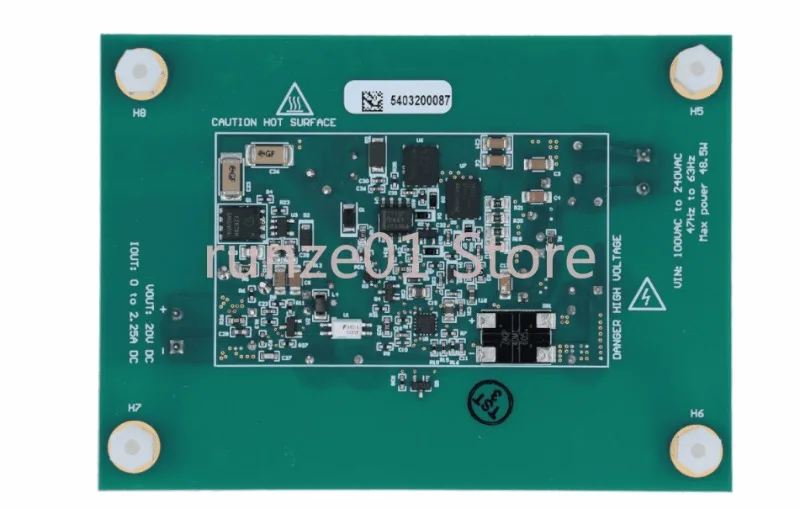 Módulo Conversor AC e DC, Braçadeira Fonte, Flyback 45W, UCC28780EVM-002 UCC28780