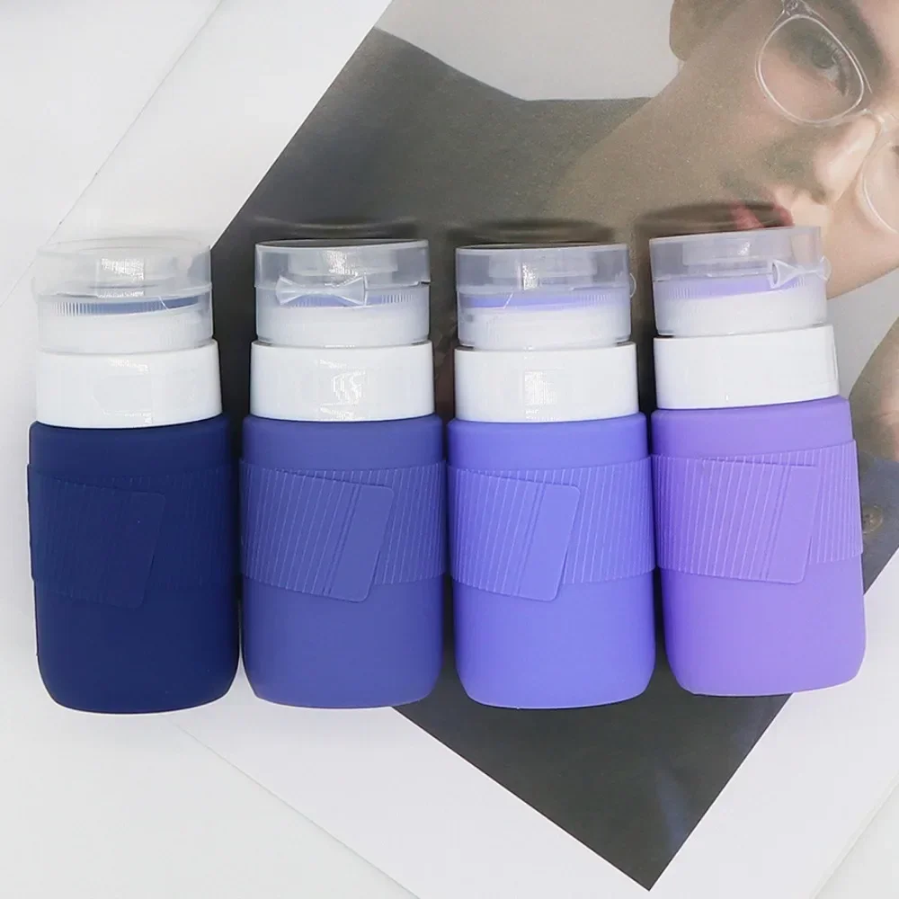 Portable Silicone Travel Bottle Cosmetic Storage Refillable Lotion Bottle Leakproof Shampoo Container Squeeze Tube Empty Bottle