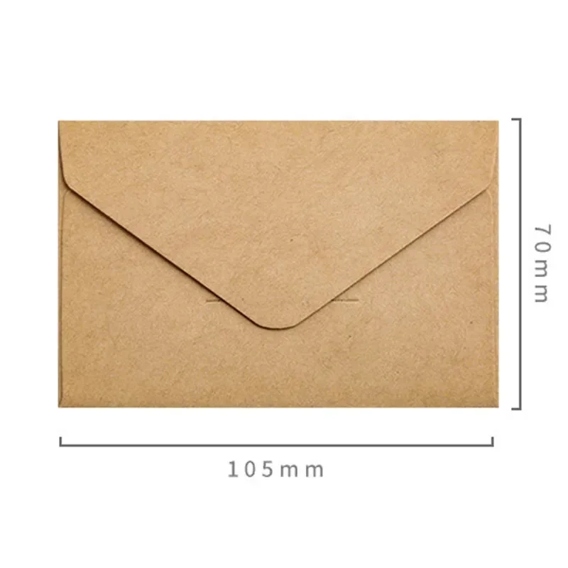 20/40/80PCS Classical White Black Kraft Blank Mini Paper Window Envelopes Wedding Invitation Envelope Gift Envelope