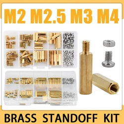 M2 M2.5 M3 M4 Motherboard Standoff Computer Circuit Board Rack Stud Spacing Brass Hex Screw PCB Pillar Hexagon Bolt and Nut Kits