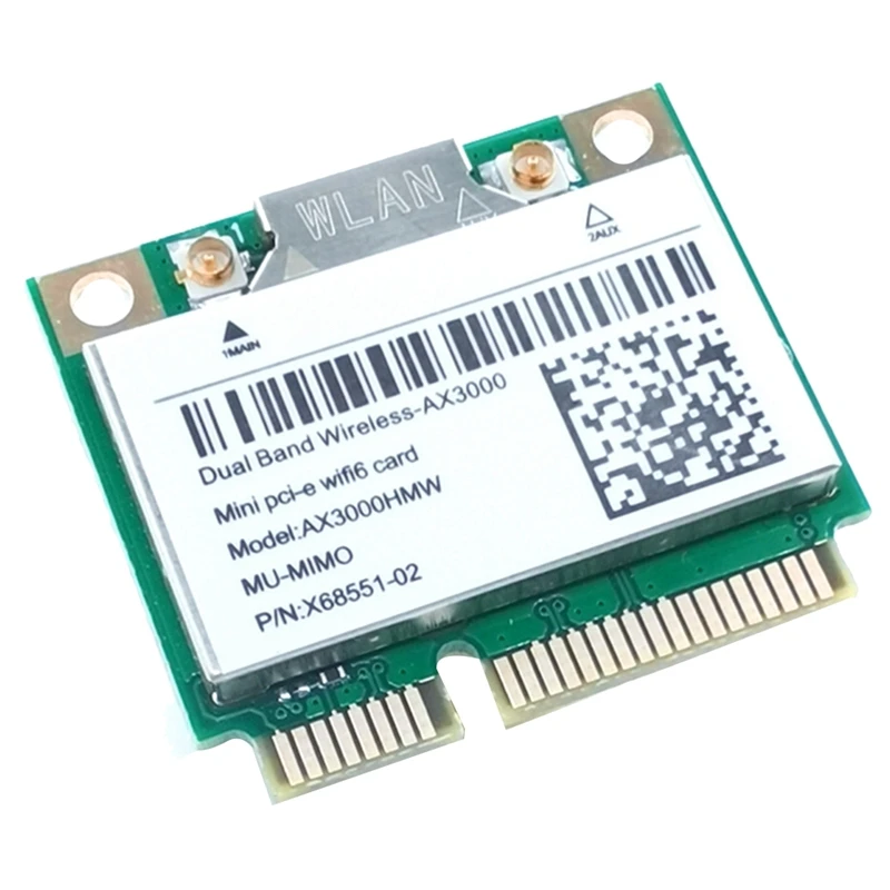 Карта Wi-Fi AX200 AX3000HMW Mini PCI-E Wifi 6, беспроводной адаптер 2,4G/5G Bluetooth 5,1 802.11AX для Win10