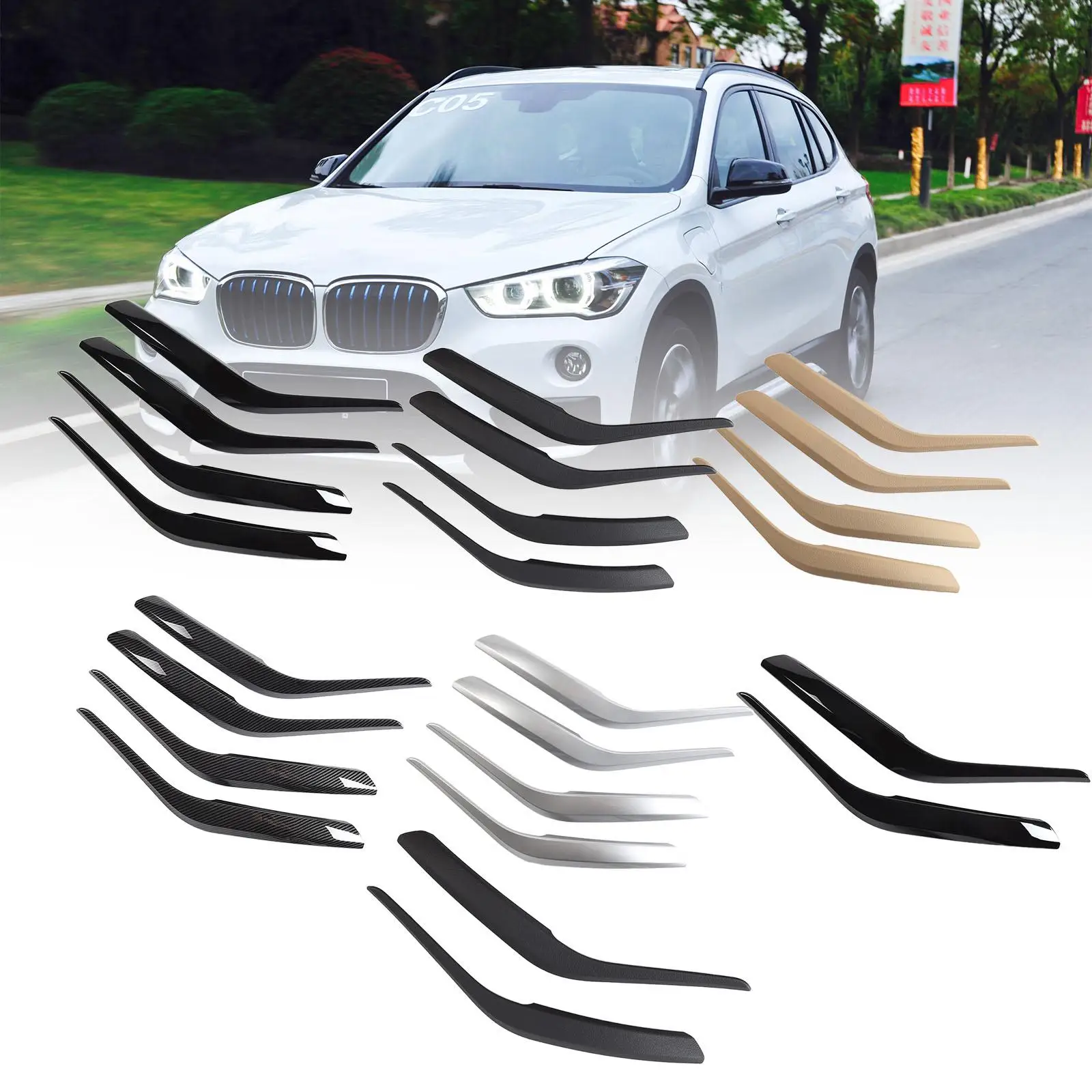 

Автомобильные аксессуары, сменная крышка дверной ручки, внутренняя отделка панели, ABS для X1 E84 2010-2016