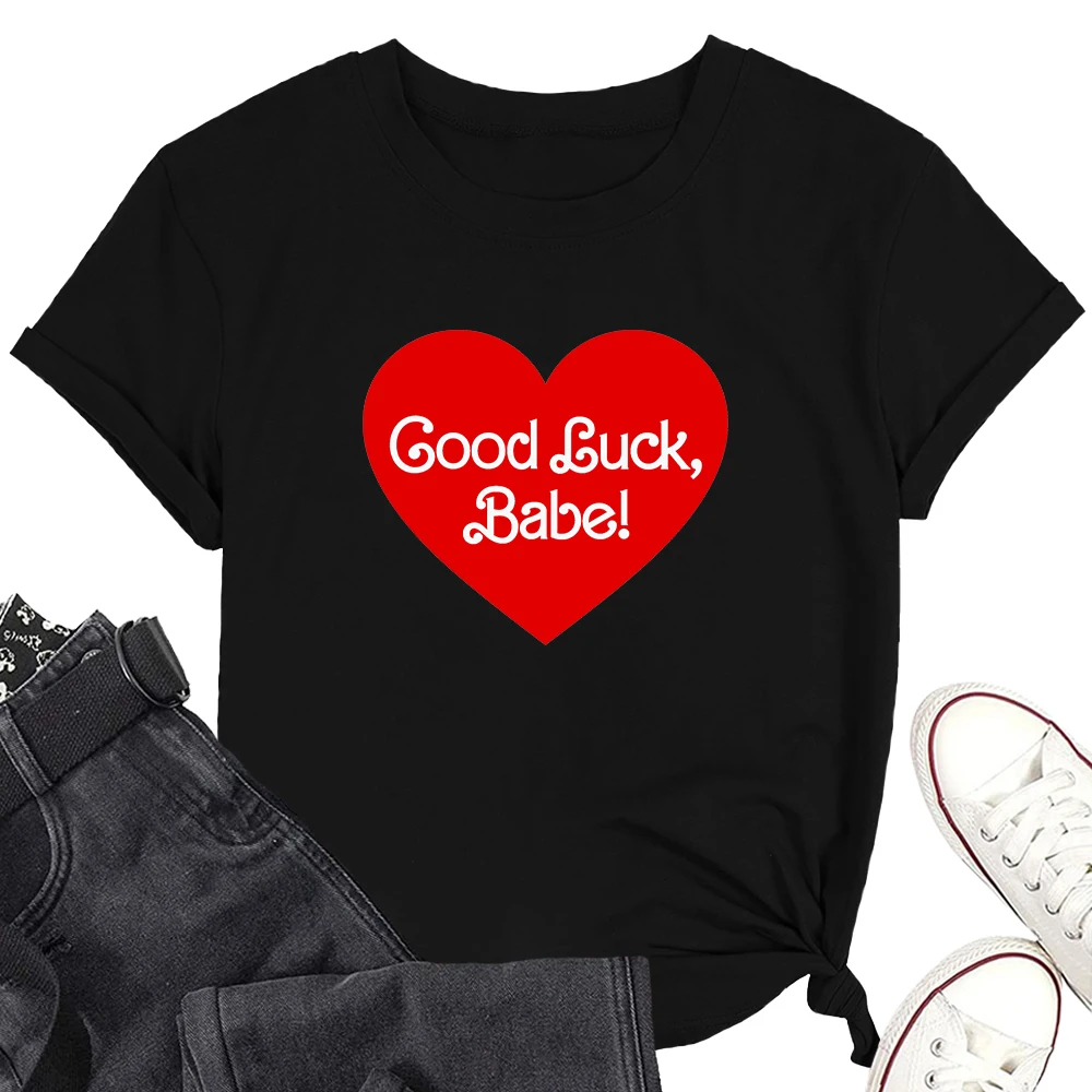 

Good Luck Babe song fans Short Tee Cotton Short Sleeve T Shirt Fashionable Clothes