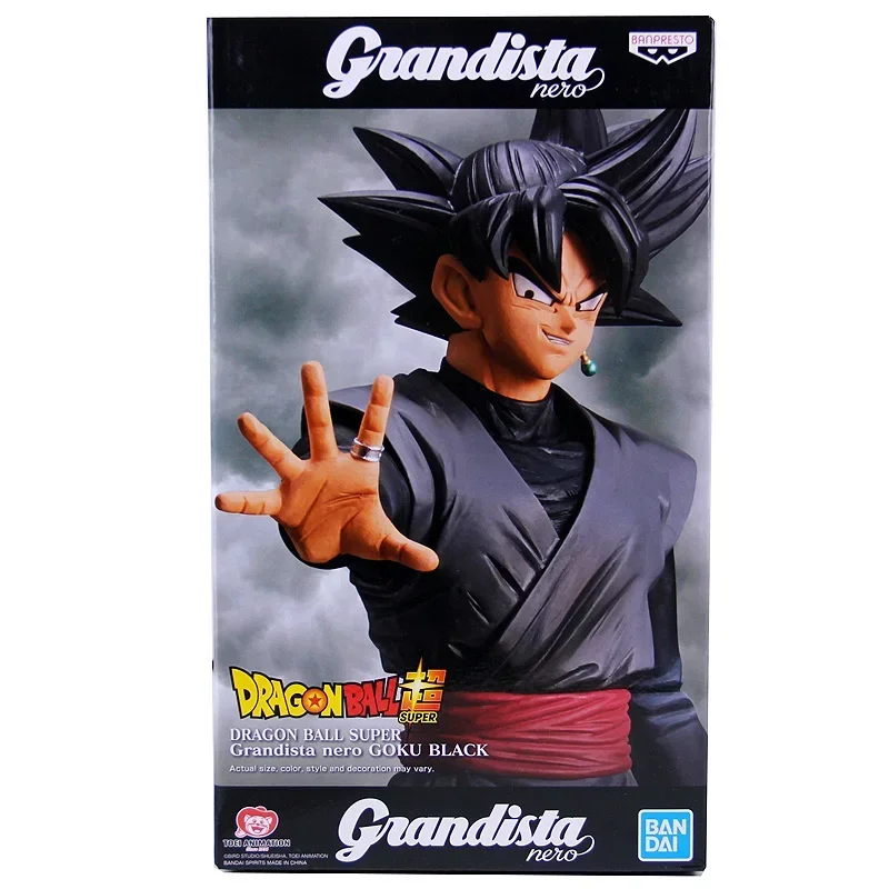 Bandai Original DRAGON BALL SUPER Anime Figure Grandista Nero GOKU BLACK Action Figure Toys for Kids Gift Collectible Model