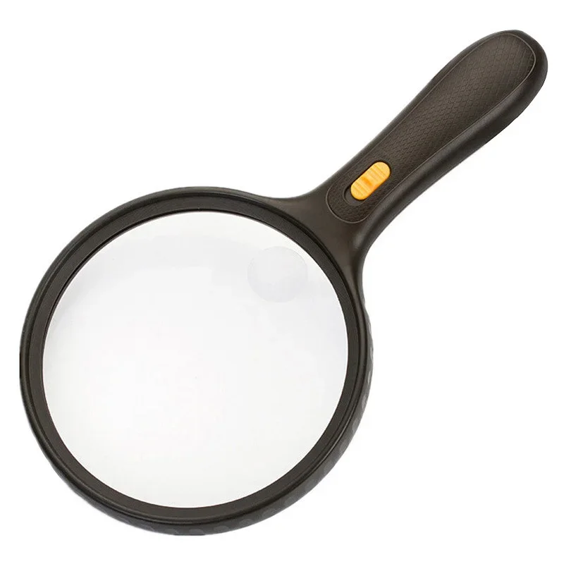 138 mm LED Lighted Magnifier Illuminated Handheld Magnifying Glass Tool Double Magnification Reading Collecting Stamps Coins