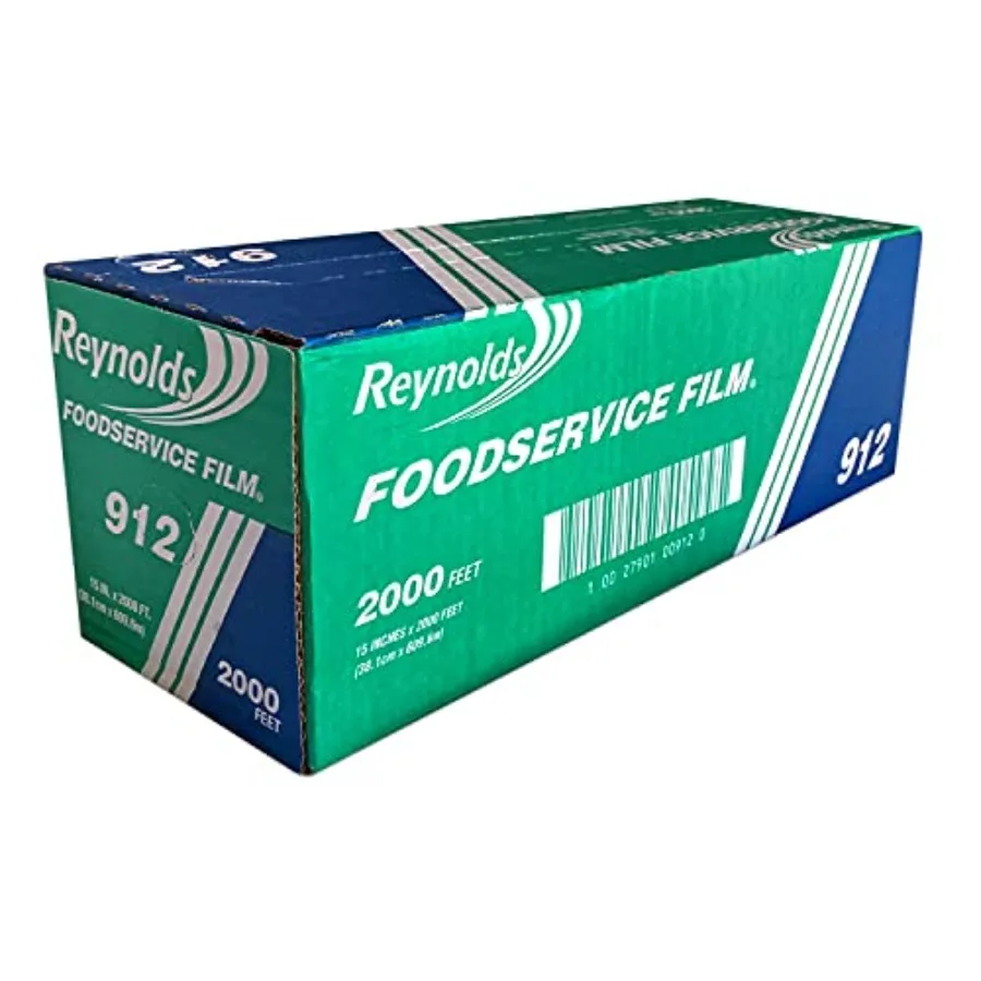 

Пленка для пищевых продуктов Reynolds 912, прозрачная, пластиковая, ширина 15 дюймов, длина 2000 футов