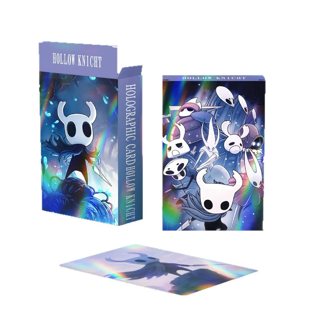 New 30 Laser Cards Hollow Knight Flash Card Action Adventure Game Photo Card Double sided LOMO Card Christmas Card