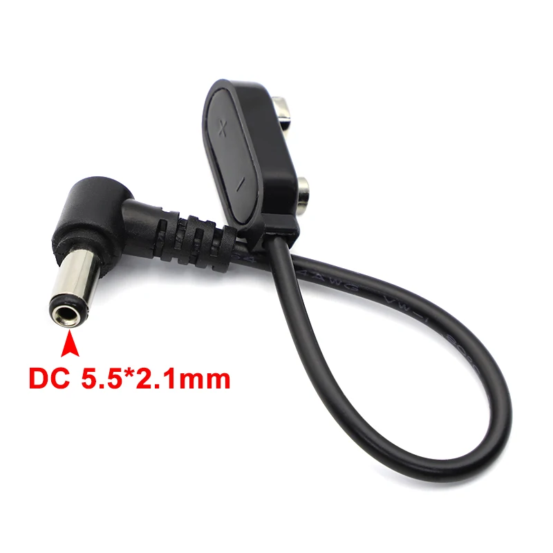 1/2/5pcs Effect Pedal 9V Battery Clip Converter Power Cable Snap Connector for Guitar Effect Pedal Battery Power Supply Adapter