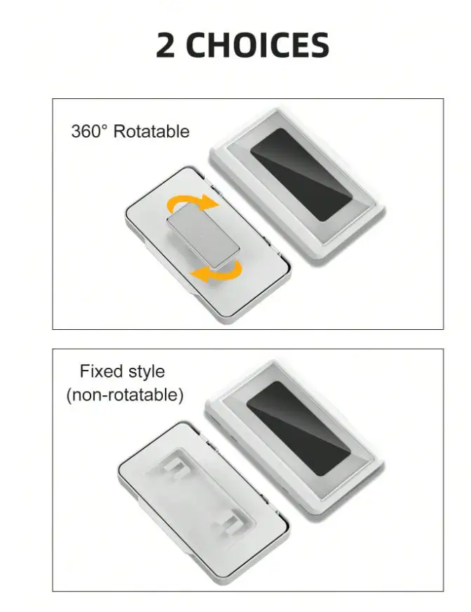 360° Rotation Waterproof Shower Phone Holder, Shower Phone Case, Anti-Fog High Sensitivity Cover Mount Box For Bathroom Wall Mir