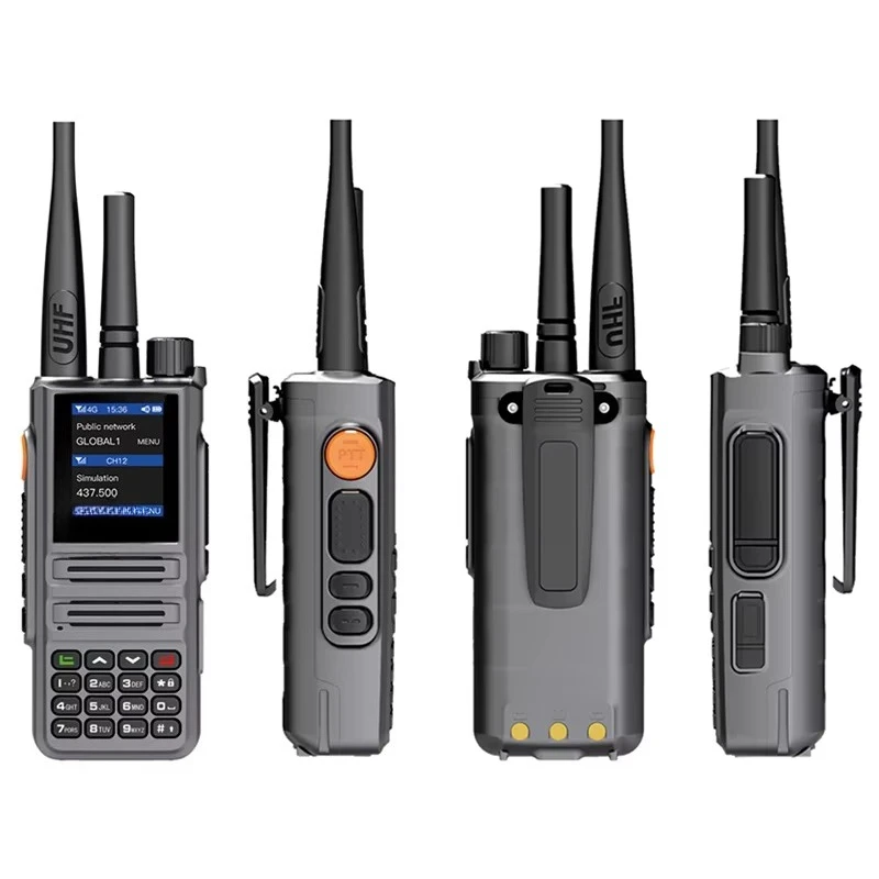 Professional Dual Mode UHF 4G POC Walkie-Talkie 5000km Range Security Intercom 10W Output Power