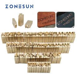 ZONESUN Custom Letter Stamp Personalized Branding Mold Heating Embossing Tool For Leather