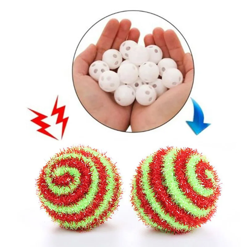 10pcs 24mm Plastic Rattle Bell Balls Squeaky Baby Toys DIY Rattle Beads Noise Maker Repair Fix Dog Toy Pet Accessories