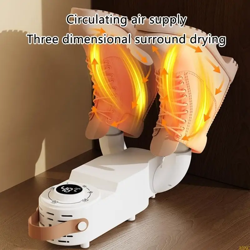 A0NC ذكي مؤقت مجفف الأحذية مجفف الحذاء دافئ قابلة للطي قابلة للتعديل تجفيف سريع