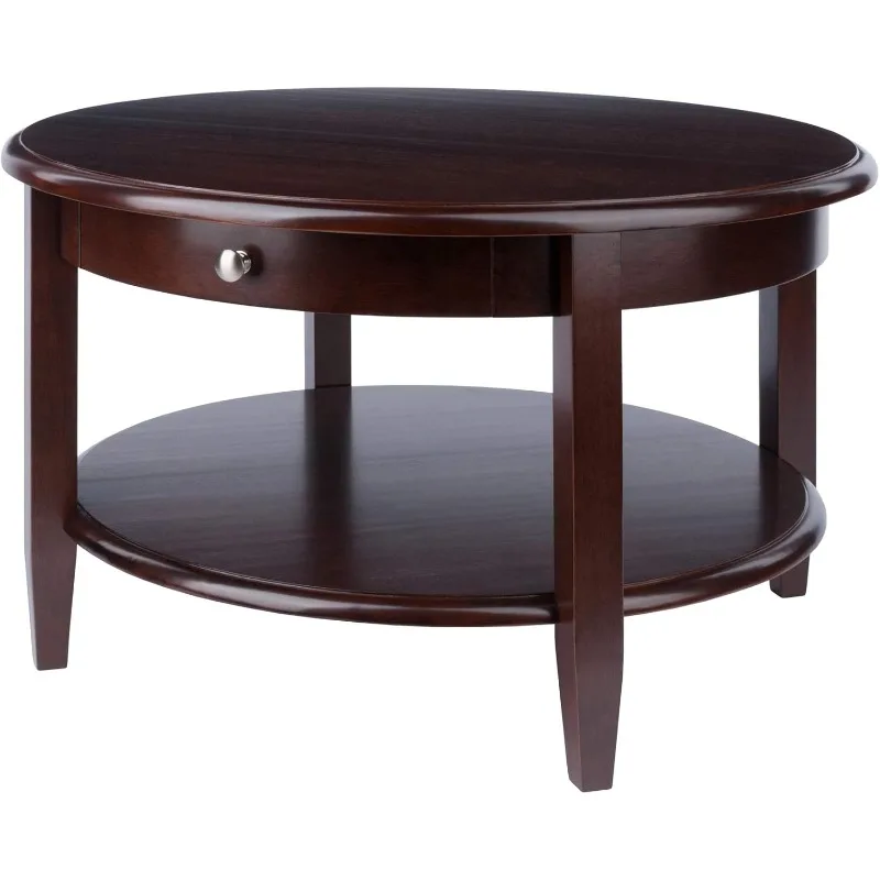 

POPULAR.Wood Concord Occasional Table, Antique Walnut
